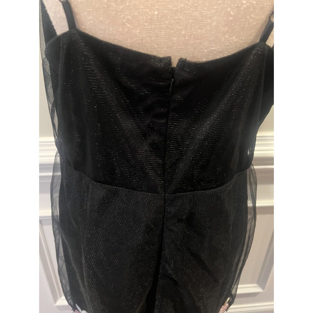 ABS Collection Little Black Dress Embroidered Sz 14 NWT - Picture 7 of 9